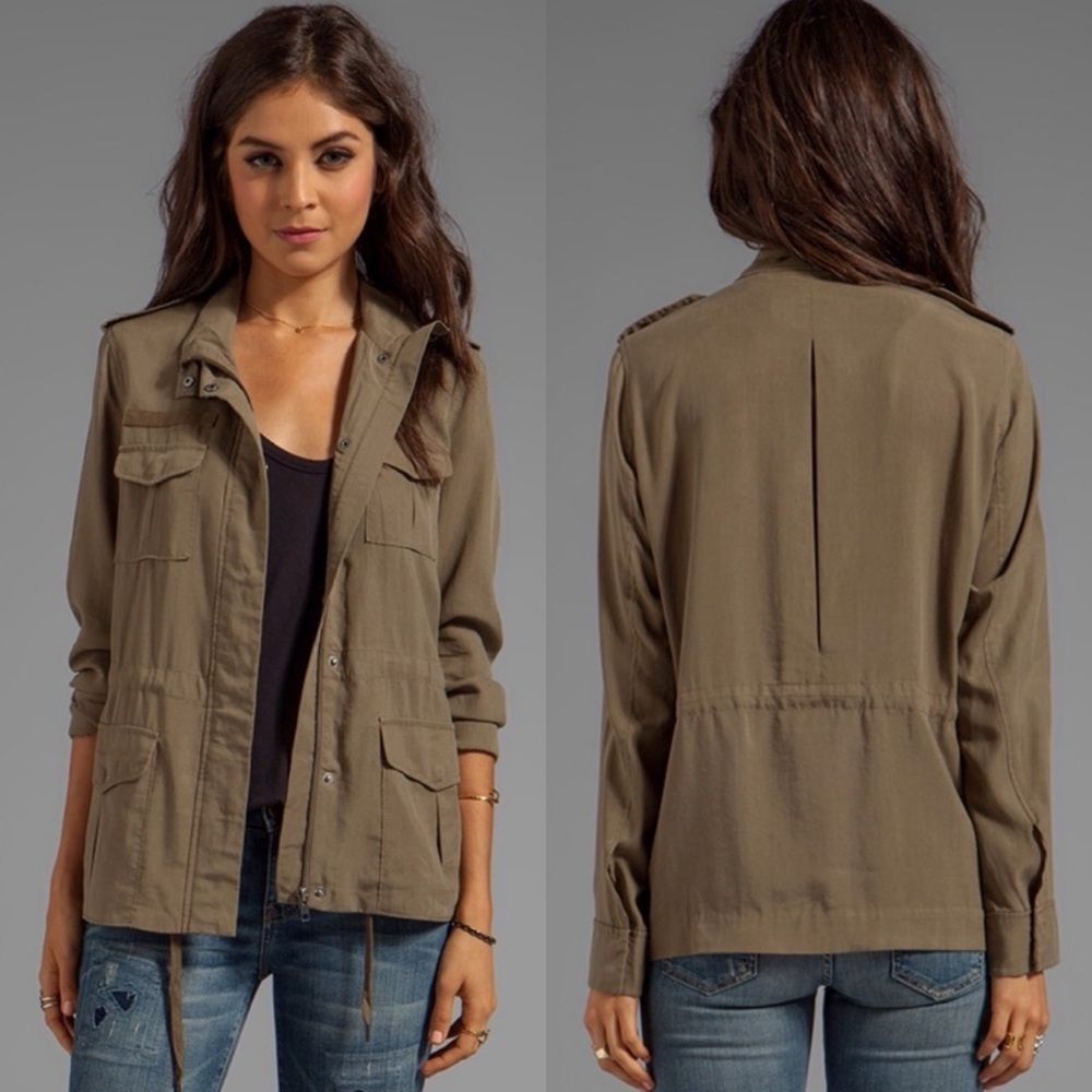 Soft Joie Elexis Military green zip up jacket